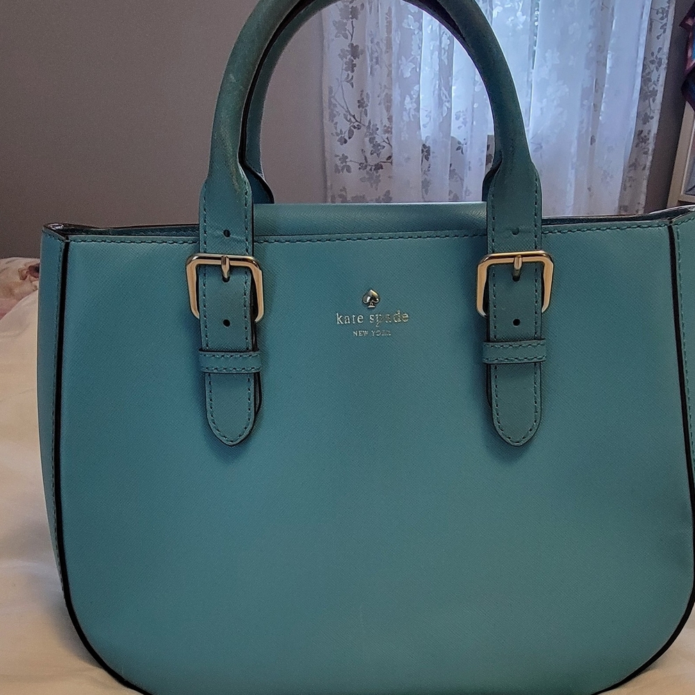 Kate Spade Blue Charlotte Street Sylvie Satchel Bag Purse in Iceberg